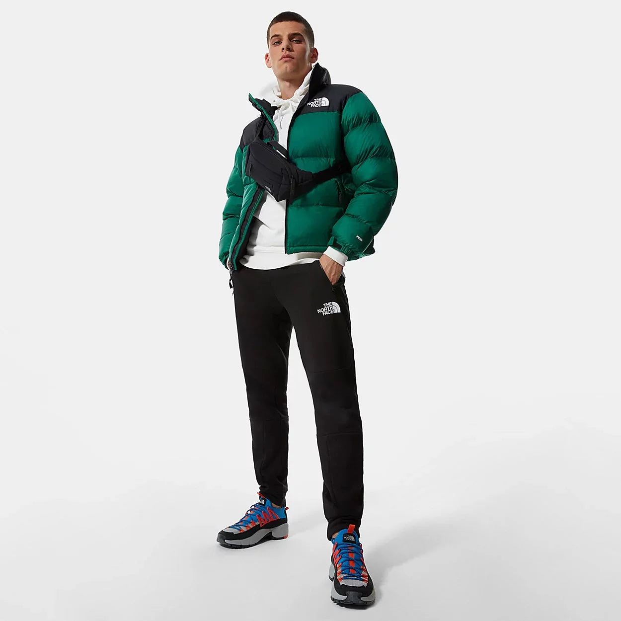 The North Face 1996 Retro Nuptse Jacket - Evergreen / TNF Black