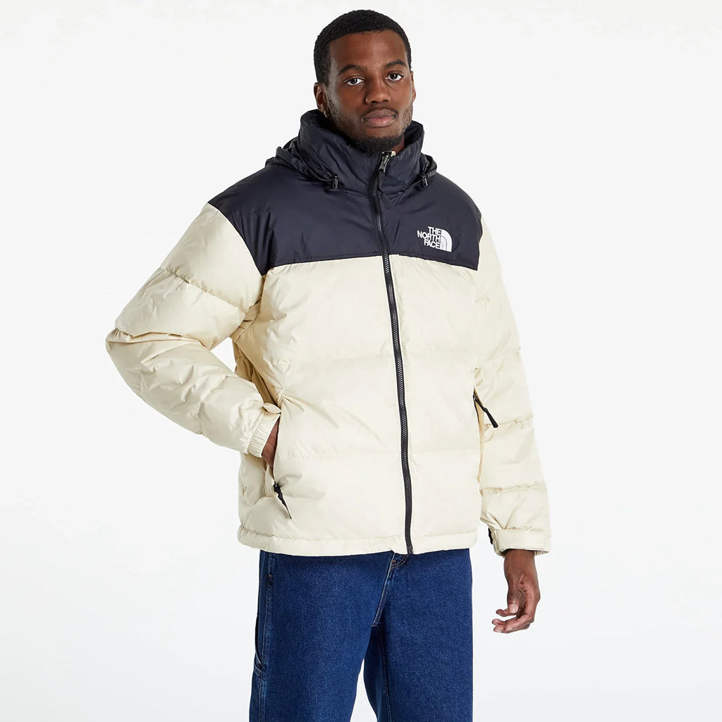 The North Face 1996 Retro Nuptse Jacket - White Dune / TNF Black